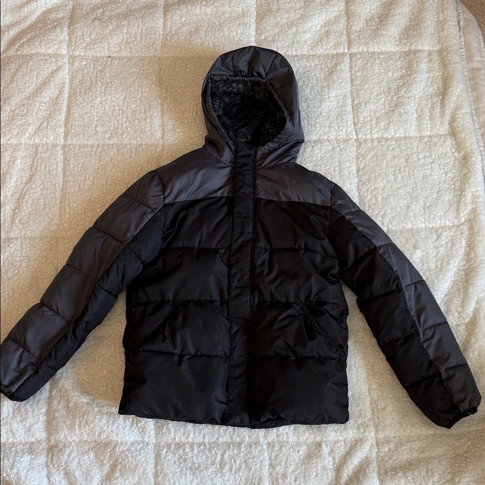 Wonder Nation Black Puffer Jacket for Kids